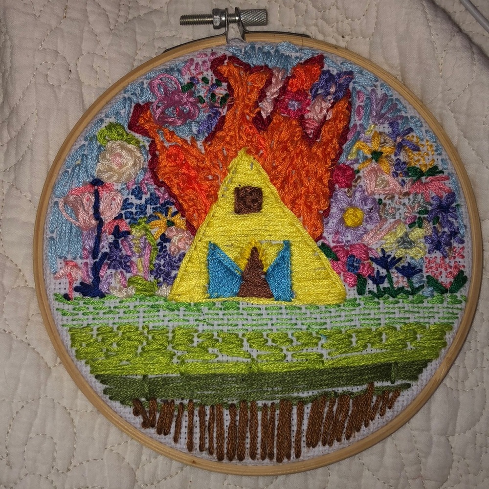 Handmade embroidery midsommar